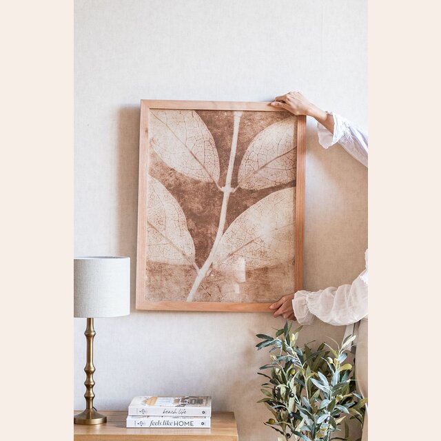 CUADRO HOJAS ALAMY 2 - 72 X 57 CMS