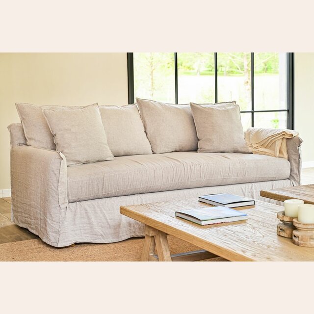 SILLON ALMA LINO GRIS CLARO - 2.30 MTS