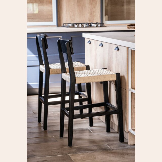SILLA DE BAR MALIBU - BLACK