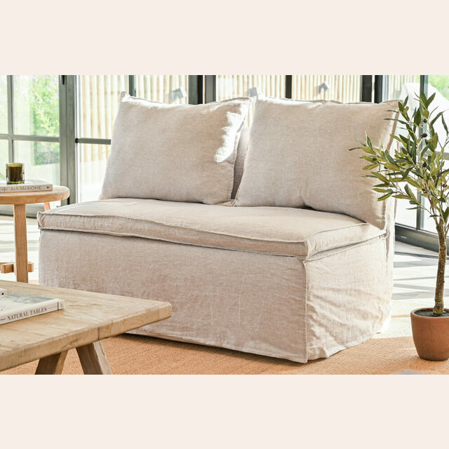 SILLON EMMA - LINO GRIS CLARO