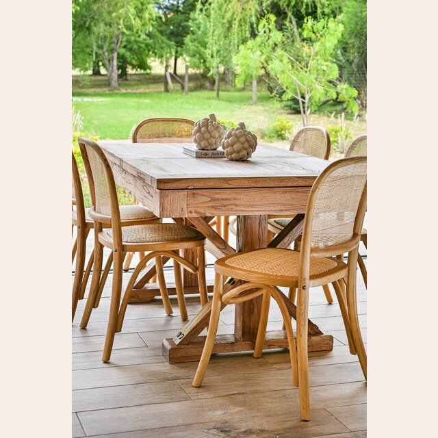 MESA COMEDOR EXTENSIBLE - 1.40 A 1.90 MTS - OLMO