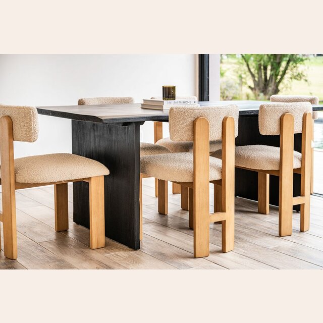 MESA COMEDOR - TOTAL BLACK - 1.90 X 0.90 MTS