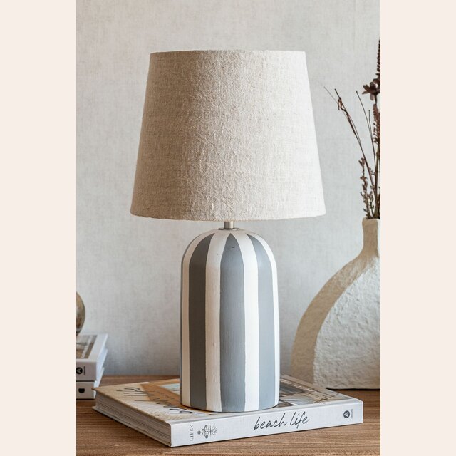 LAMPARA GREY - CERAMICA RAYAS 