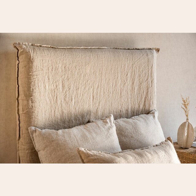 RESPALDO ALMA - LINO BEIGE - 1 PLAZA