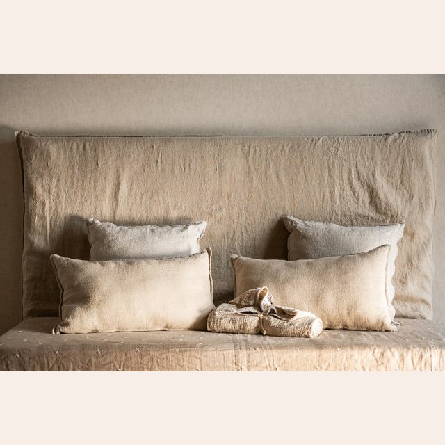 RESPALDO ALMA - LINO BEIGE - 1.90 MTS