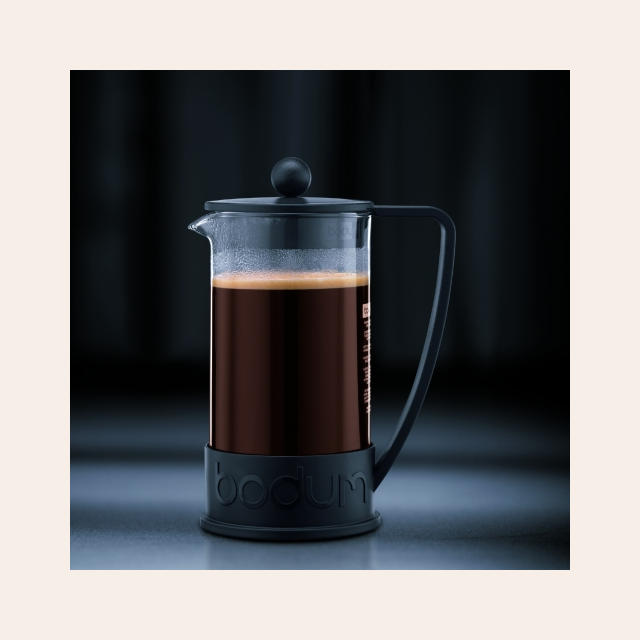 CAFETERA CON PRENSA FRANCESA - BODUM 350 ML- NEGRA