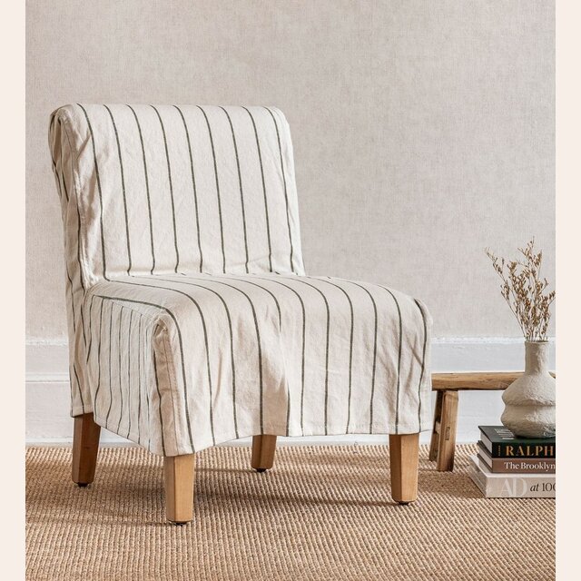 SILLA SOHO - LINO RAYAS VERDES