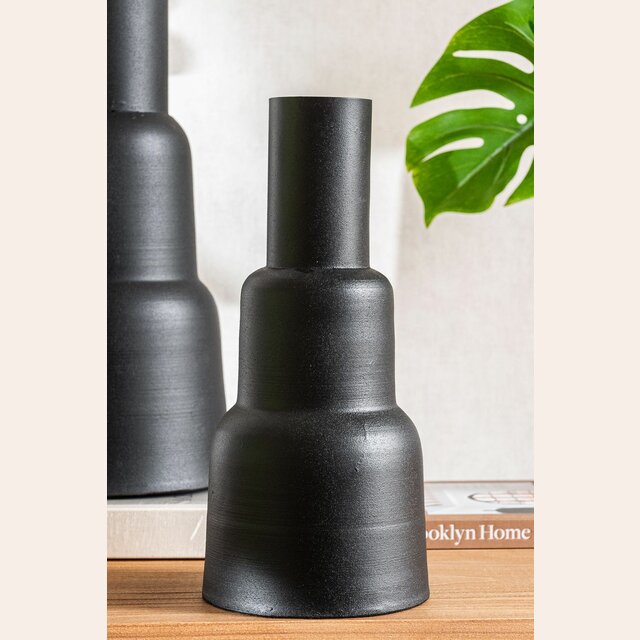 VASIJA TORRE - BLACK - 35 CMS