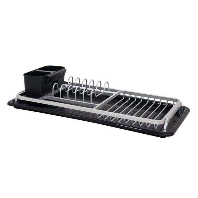 ESCURRIDOR DE ALUMINIO CON BANDEJA - BLACK