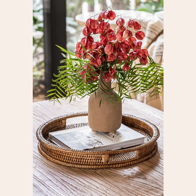 BANDEJA DE RATTAN - 40 CMS