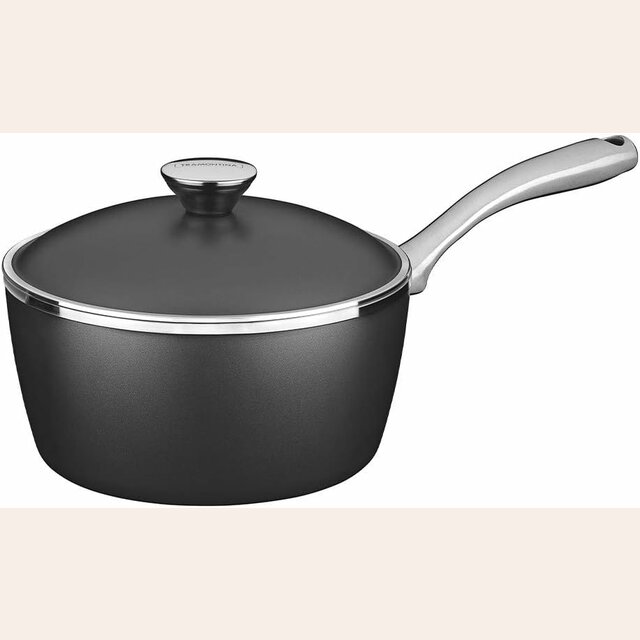 OLLA LYON BLACK CON MANGO - TRAMONTINA - 20 CM