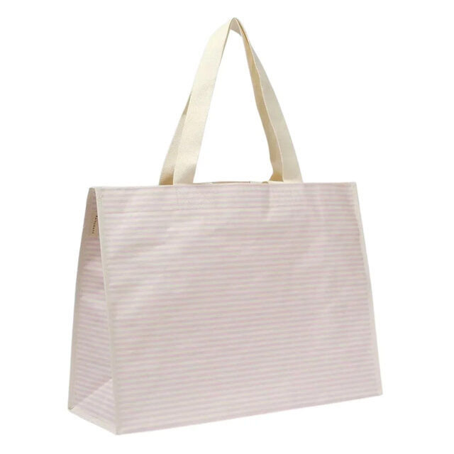 BOLSO DE PLAYA RAYAS ROSA - SUNNYLIFE