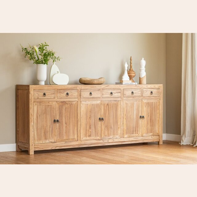 APARADOR OLMO MACIZO - 2.20 MTS