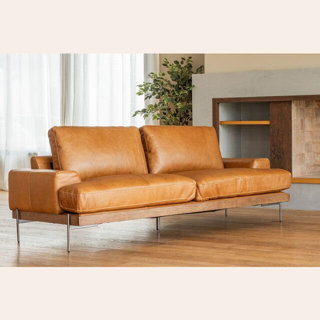 SILLON COSMOPOLITAN - CUERO ITALIANO CARAMELO