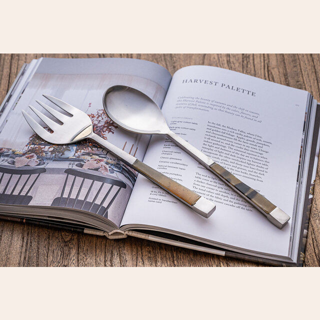 CUBIERTOS DE ENSALADA MANGO GUAMPA