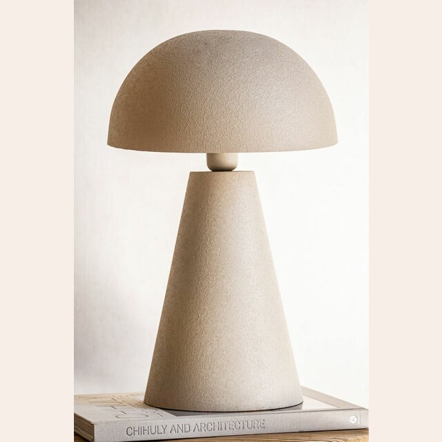 LAMPARA LIPA TEXTURADA CREMA - 50 CMS