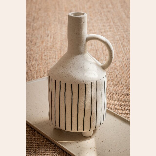 VASIJA CON ASA MANANTIALES - 22 CMS