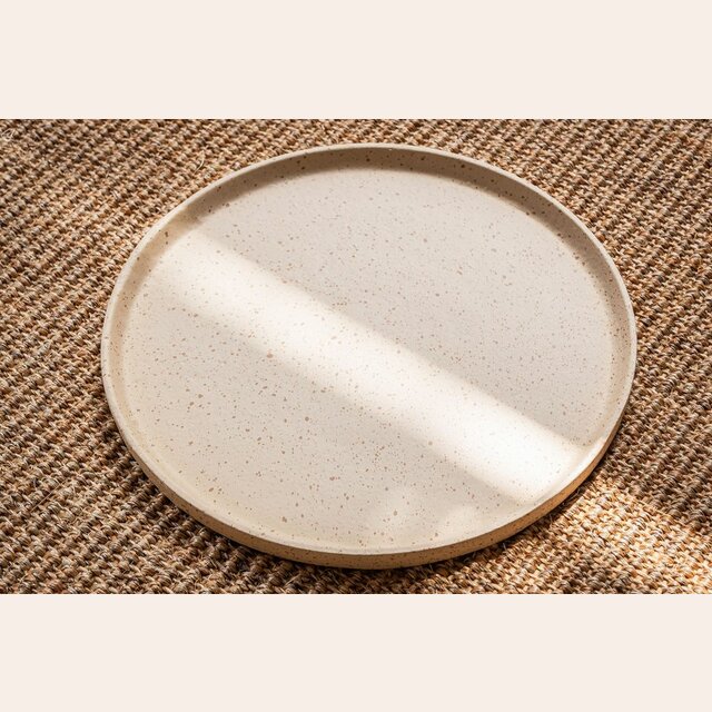 PLATO / BANDEJA METAL GLITTER - 21.5 CMS