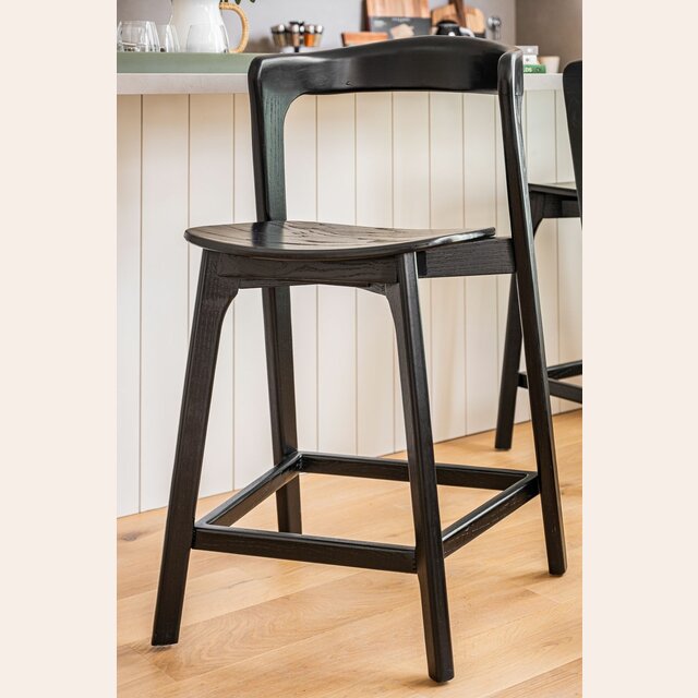 SILLA DE BAR BONHAM - NEGRA