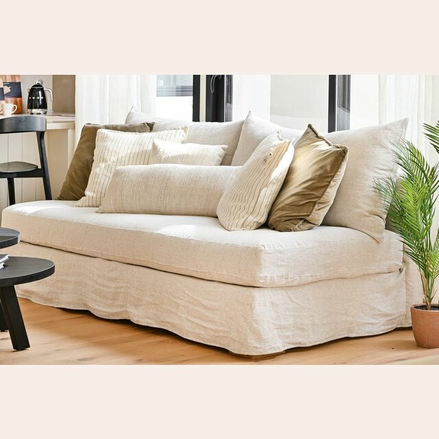 SILLON MANUELA 2.20 MTS - LINO CRUDO