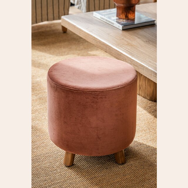 PUFF POLLY - TERCIOPELO COBRE