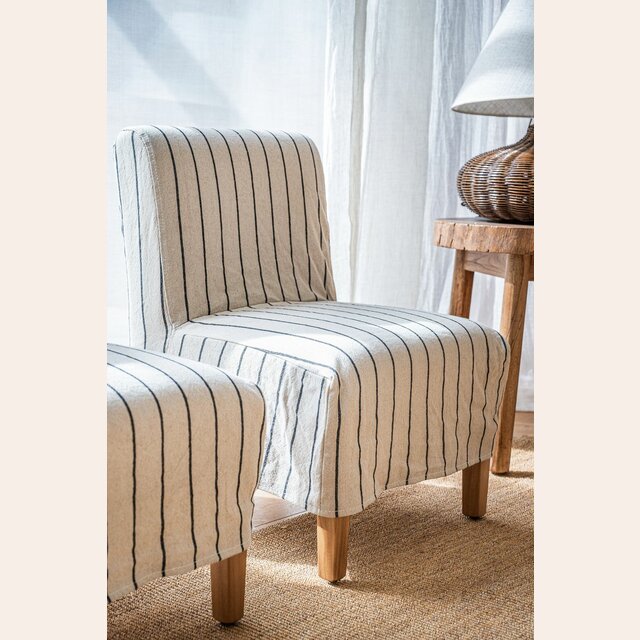 SILLA SOHO - LINO RAYADO