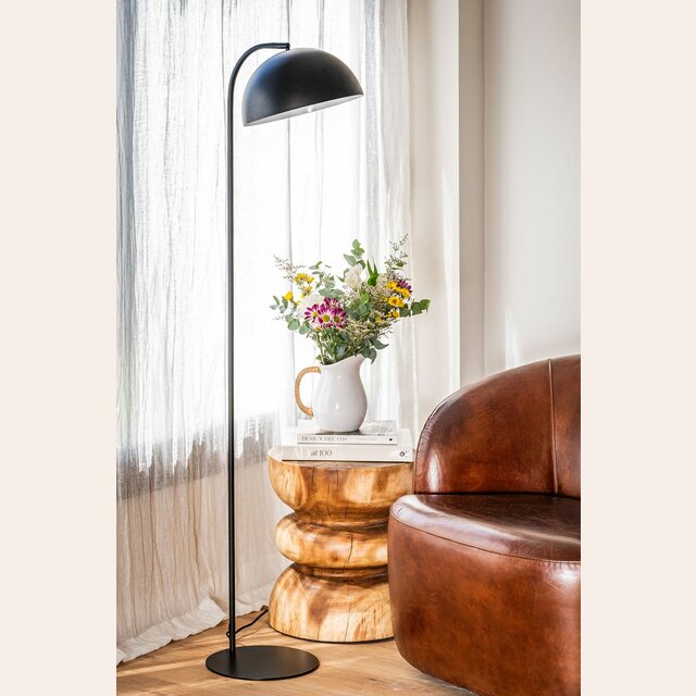 LAMPARA DE PIE CAPELINA - BLACK