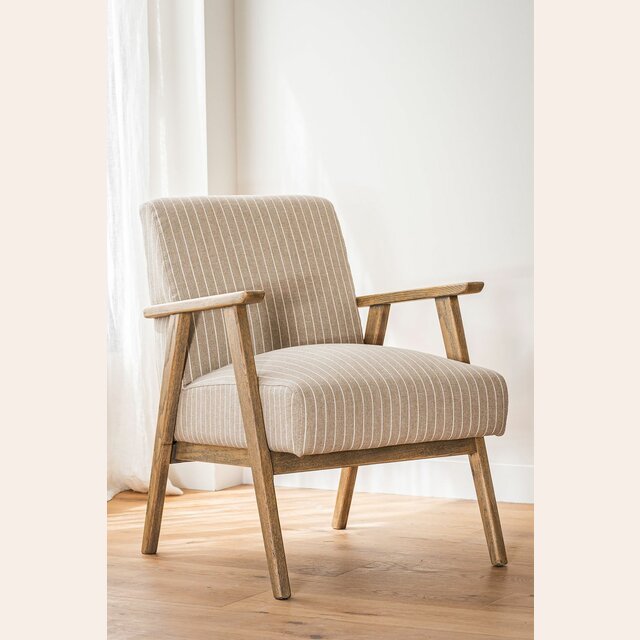 BUTACA MADISON - LINO RAYADO ALTO GRAMAJE