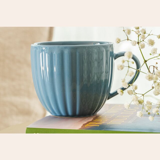 JARRO MUG FACETADO DEEP BLUE- PRICE & KENSINGTON - 460 CC