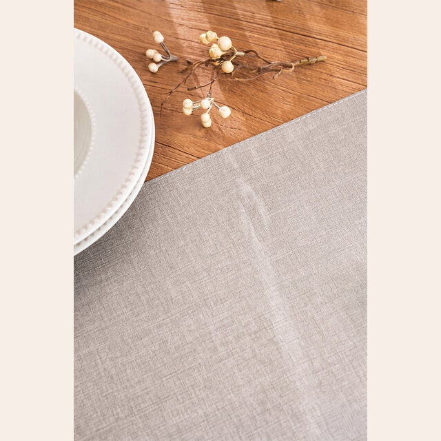 INDIVIDUAL SIMIL CUERO GRIS - 43 X 30 CMS