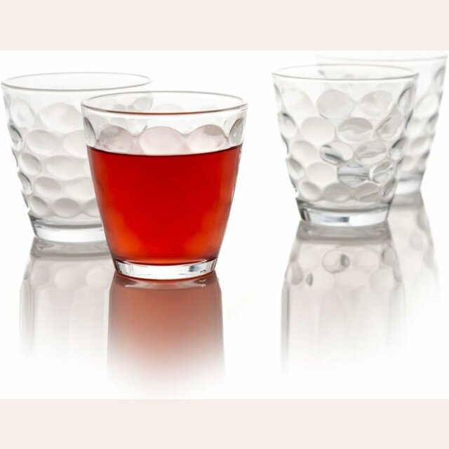 SET 4 VASOS BAJOS DISCO 300 ML