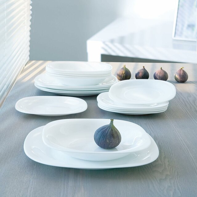 PLATO HONDO LUMINARC CARINE BLANC - 21 CMS