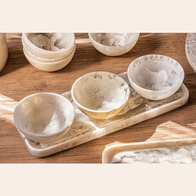 COPETINERO DE RESINA - 3 BOWLS