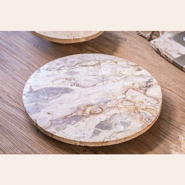 TABLA DE MARMOL CON BASE GIRATORIA - 35 CMS