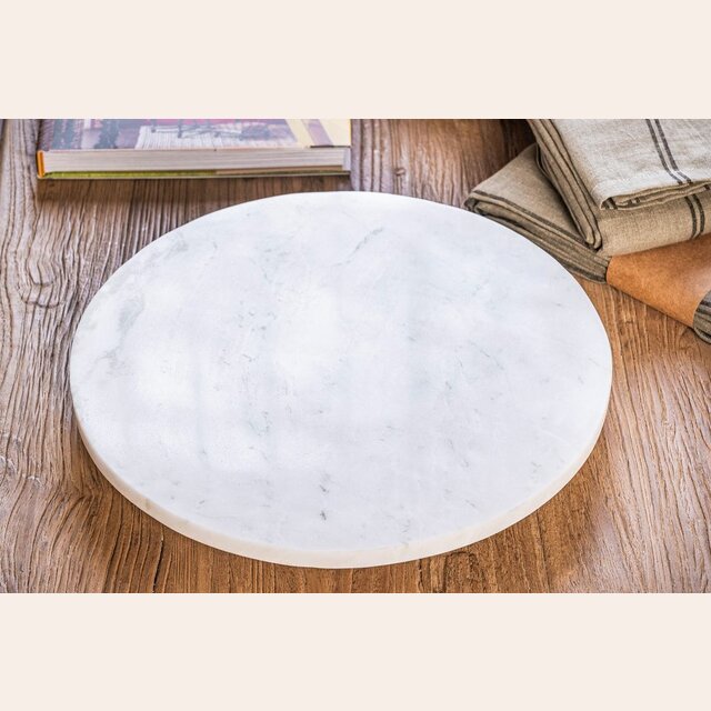 TABLA DE MARMOL CON BASE GIRATORIA - 35 CMS 