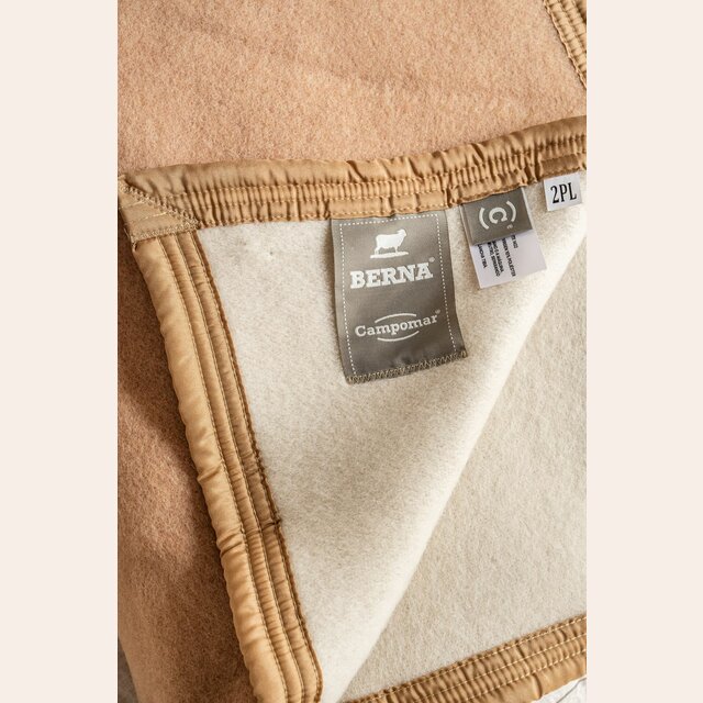 FRAZADA CAMPOMAR BEIGE - 2 PZAS - 2.00 X 2.30 MTS